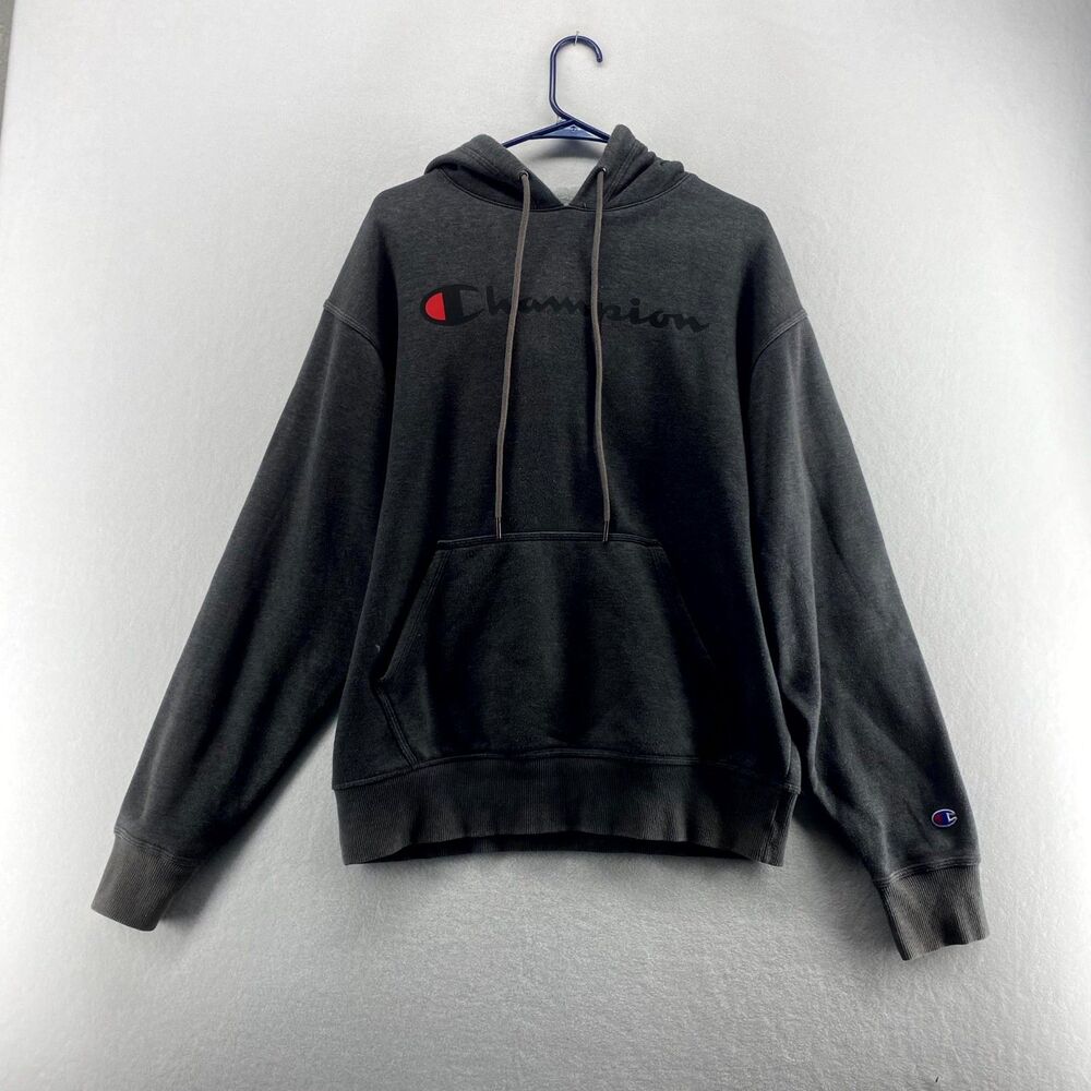 Champion Authentic Athleticwear Gray Hoodie Sweatshirt Mens Size M